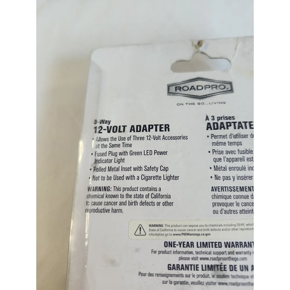 RoadPro Platinum 3-Outlet Auto DC Adapter (rppsp-211) (rppsp211)
